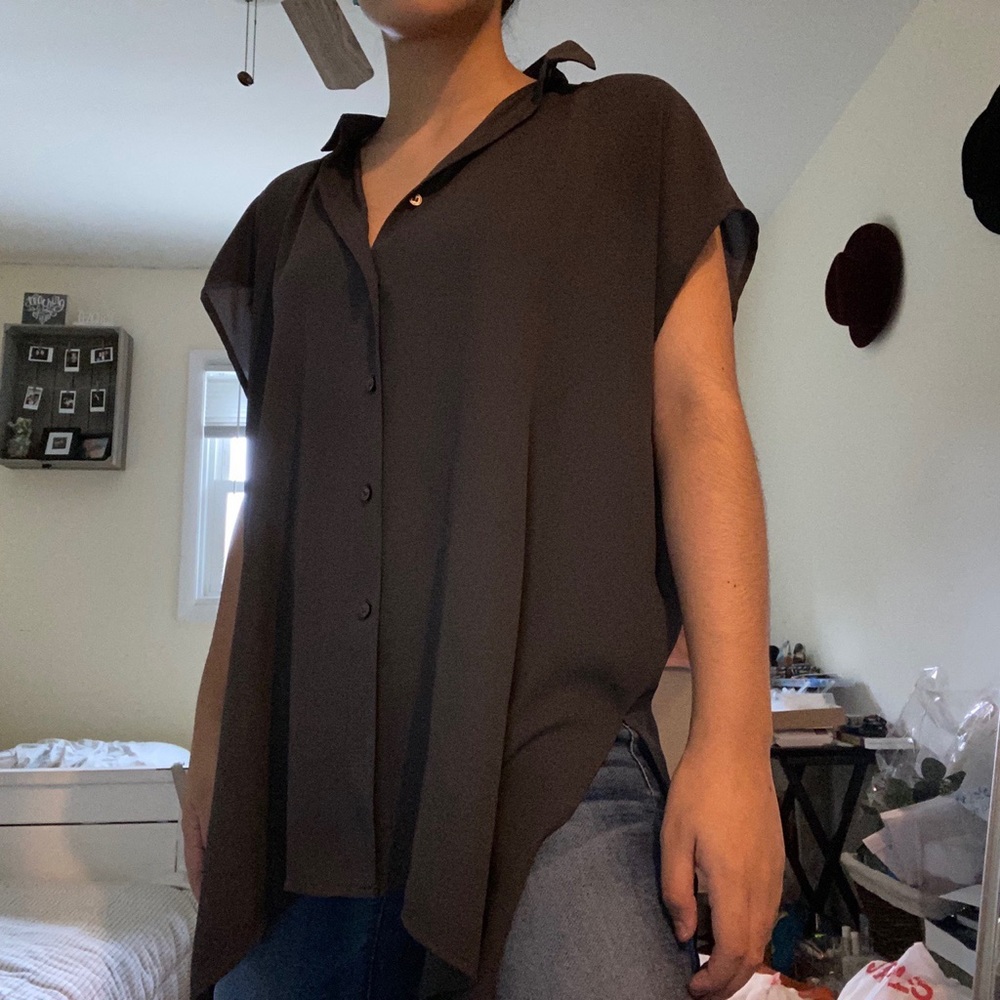 Dark Grey Blouse